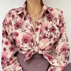 BonWorth floral blouse, size M